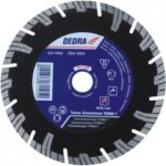 Disc diamantat segmentat, beton armat, taiere umeda si uscata, 230 mm, Dedra