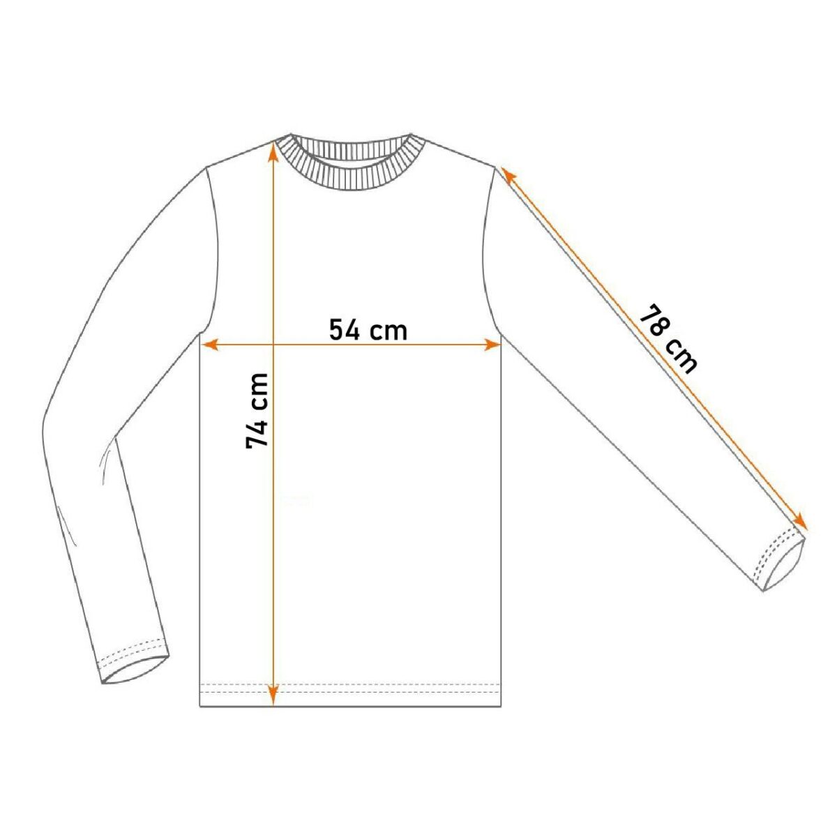 Tricou cu maneca lunga raglan, model Premium, marimea L/52, NEO