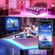 Banda LED Color RGB, 10 m, Bluetooth Control App, telecomanda 44 taste, sincronizare muzicala, 16 milioane de culori, SMD 5050