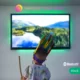 Banda LED TV RGB Nous F8, Smart, USB, 3 m, LED 5050, Bluetooth