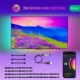 Banda LED TV RGB Nous F8, Smart, USB, 3 m, LED 5050, Bluetooth