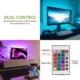 Banda LED TV RGB Ustellar, Smart, USB, Telecomanda, 2 m, LED 5050, 60 Leduri