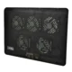 Cooler laptop Malatec, 5 ventilatoare, USB, iluminare LED, 3 moduri de functionare, negru