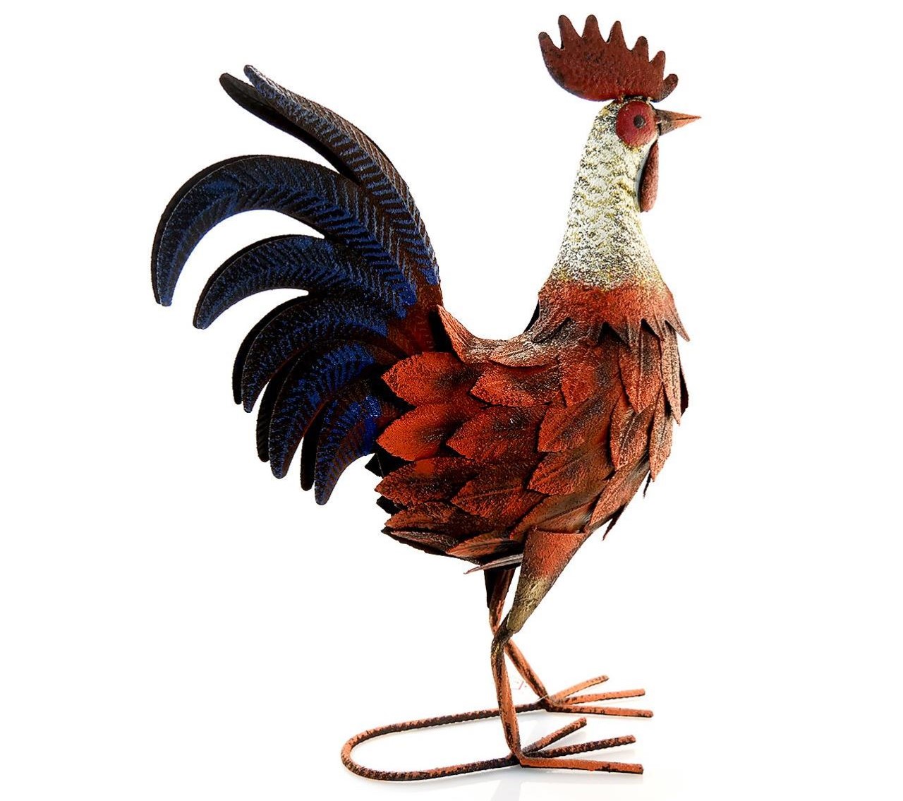 Decoratiune gradina, metalica, cocos, 37.5x17x51 cm