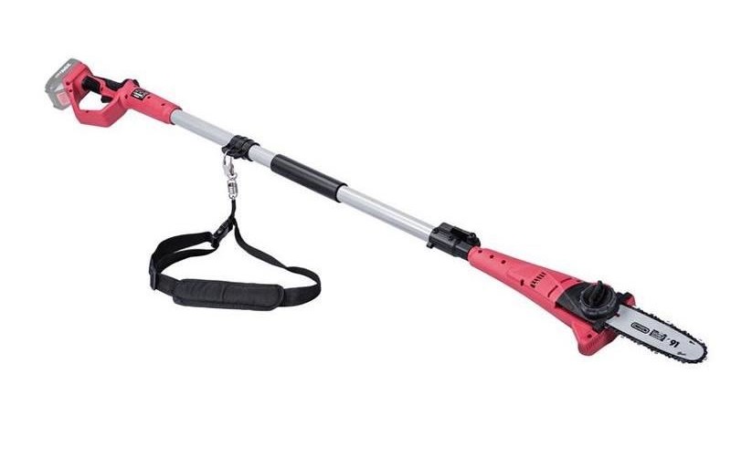 Drujba electrica pentru crengi, 20V Li-ion, cu acumulator 2 Ah, incarcator, maner telescopic, Worcraft