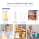 Lampa de veghe 2 in1 Hotmoon, RGB-W, Luminozitate reglabila, Control Touch, Telecomanda, Muzica, White Noise, USB-C