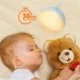 Lampa de veghe LED VAVA cu muzica, control touch, reglare intensitate, 8 melodii, acumulator