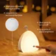 Lampa de veghe VAVA VA-CL1001 LED cu muzica, control touch, reglare intensitate, 8 melodii, Galbena