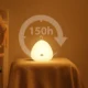 Lampa de veghe VAVA VA-CL1001 LED cu muzica, control touch, reglare intensitate, 8 melodii, Galbena