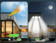 Lampa solara de perete MustWin cu 3 panouri, senzor de miscare, 1000 lm, LED, 112 leduri, 3 moduri, incarcare solara