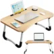 Masuta pentru laptop cu suport pentru pahar, pliabila, multifunctionala