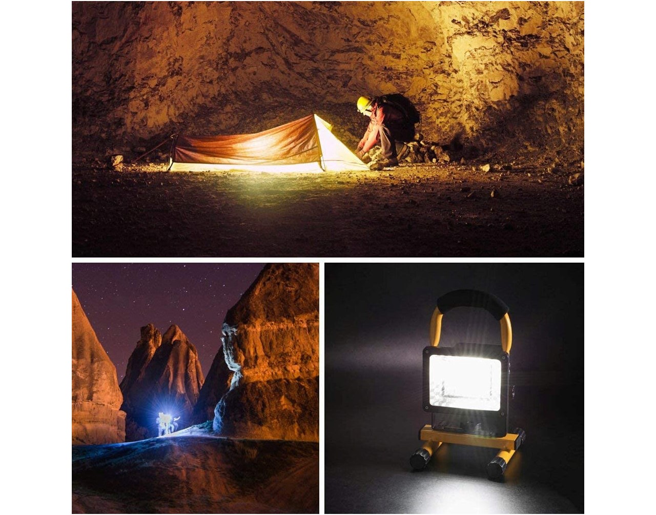 Proiector lucru, LED SMD, cu acumulator si maner, 30 W, 2300 lm, IP54, Strend Pro