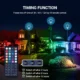 Set 2 proiectoare de podea LED RGB MustWin, Telecomanda, 50W, IP66 Waterproof