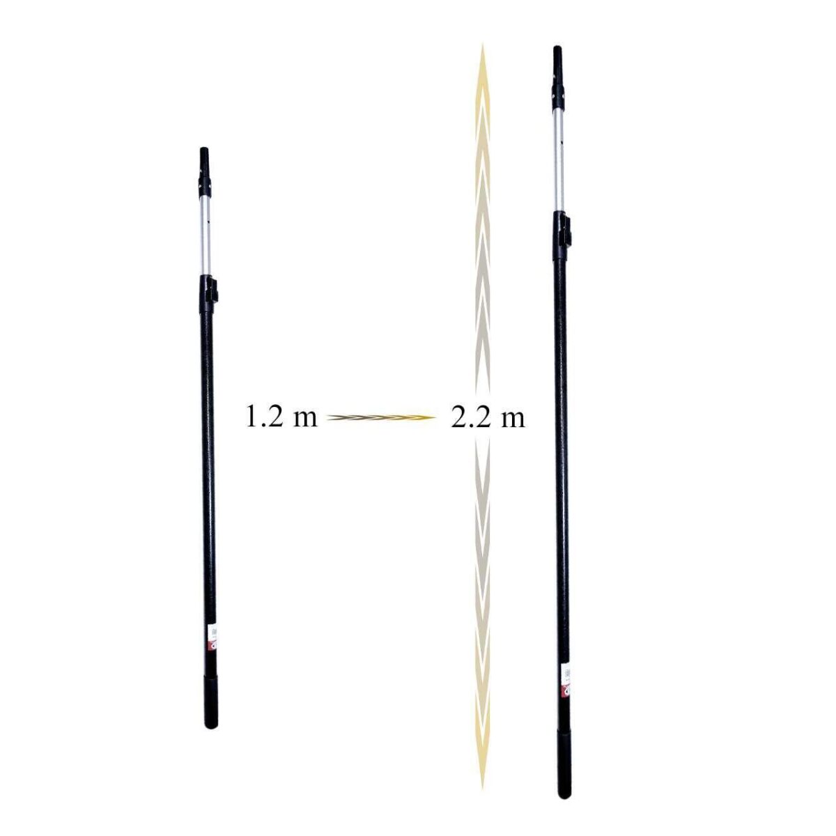 Set 3 gletiere profesionale, inox, 40, 60, 80 cm, suport, maner telescopic 1.2-2.2 m, rola gletuit, Ergoplast