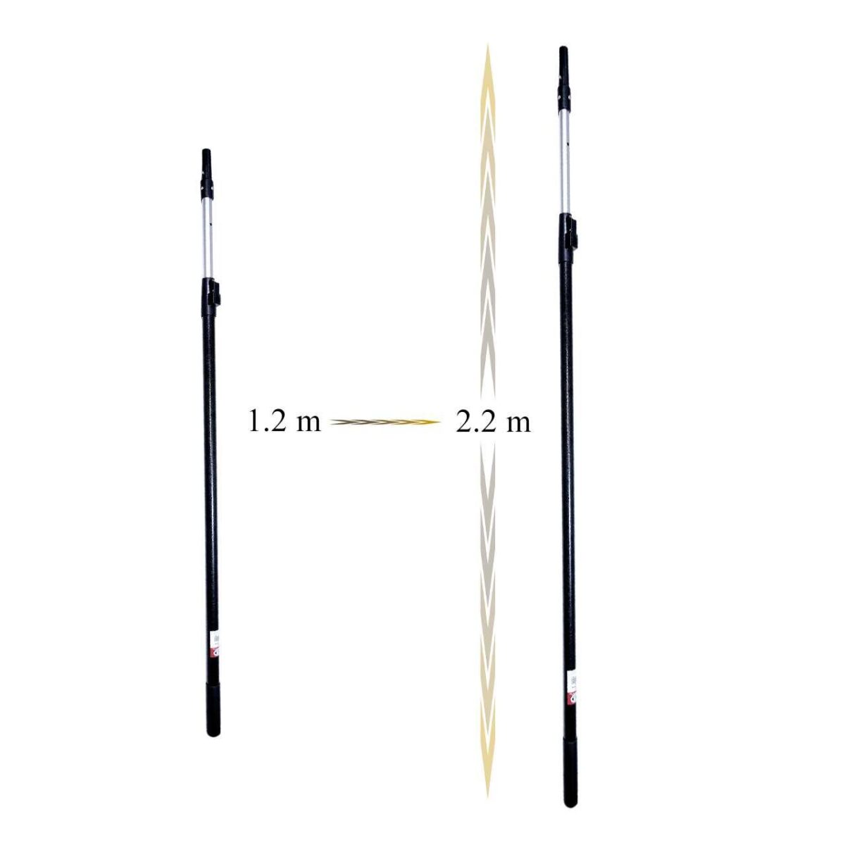 Set gletiera profesionala, inox, 60 cm x 0.3 mm, suport, maner prelungitor 1.2-2.2 m, Ergoplast