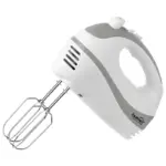 Mixer de mana Home 250W, 5 Trepte de Viteza, Teluri pentru Spuma si Framantat, functie Turbo, alb