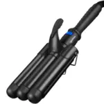 Ondulator ceramic Soulima Hair Waver, 3 tuburi de curling, temperatura reglabila, dispaly LCD, 120W