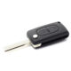 Carcasa cheie tip briceag pentru Citroen, Peugeot 407, cu 2 butoane si lama HU83-SH2, cu suport baterie, Carguard