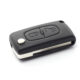 Carcasa cheie tip briceag pentru Citroen, Peugeot 407, cu 2 butoane si lama HU83-SH2, cu suport baterie, Carguard