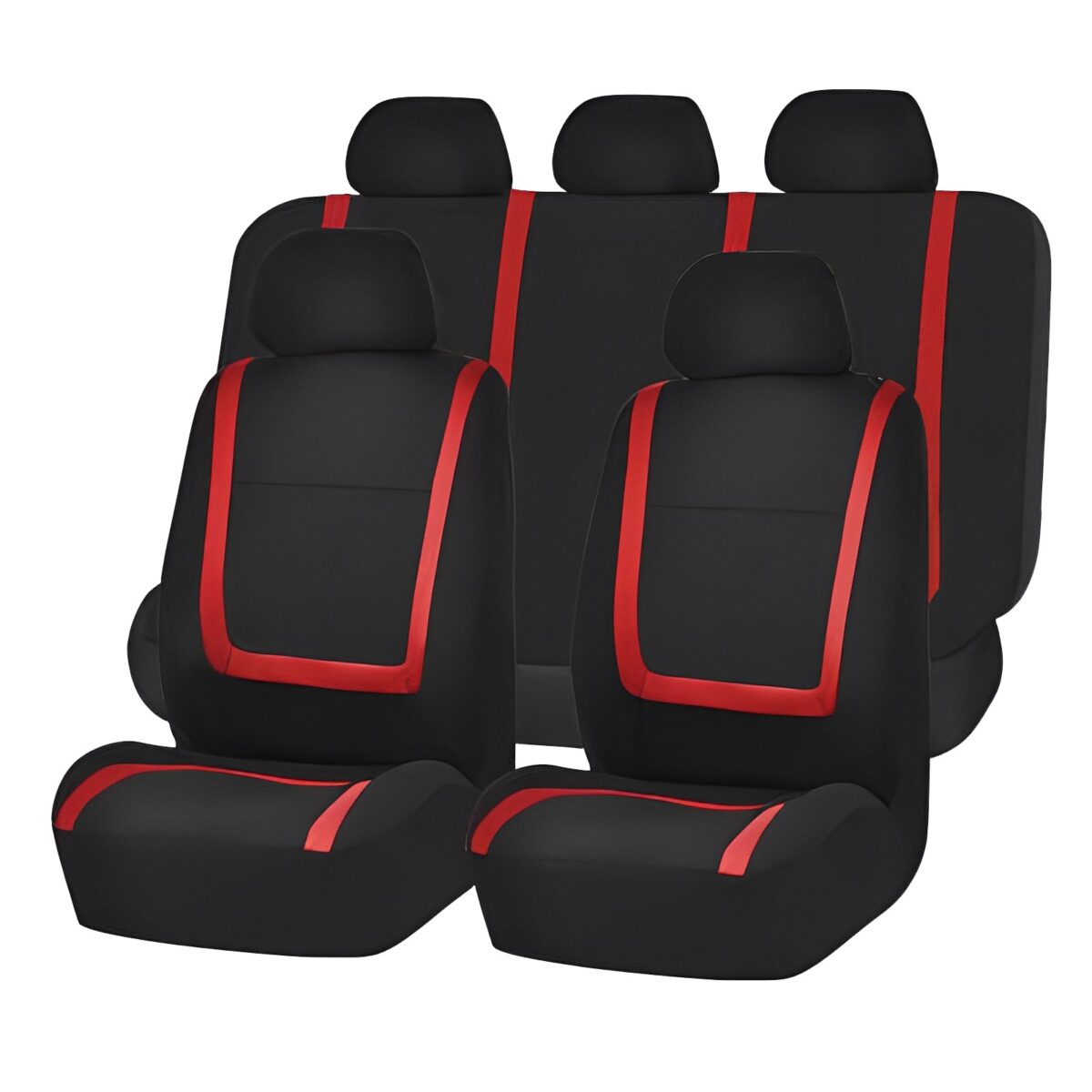 Huse universale scaune auto Carguard, poliester, rosii
