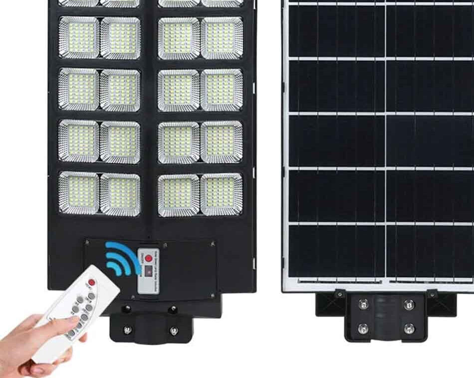 Lampa solara stradala LED Solary 800W cu Telecomanda si Senzor de Miscare, 120 lm/W, 320 mp