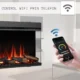 Semineu Electric 3D incorporabil Radiant Blaze XL cu Sunet busteni, Smart WIFI, 150 x 55.5 cm, 7 teme de culoare, Functie incalzire, Telecomanda, Timer, Termostat, 1800W - imagine 19