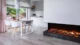 Semineu Electric 3D incorporabil Radiant Blaze XXL cu Sunet busteni, Smart WIFI, 180 x 55.5 cm, 7 teme de culoare, Functie incalzire, Telecomanda, Timer, Termostat, 1800W