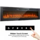 Semineu Electric incorporabil 3D Amadeo 65 XL, 100 combinatii de culori, 165.1 x 46,5 cm, Functie incalzire, Telecomanda, Timer, 1600W - imagine 13