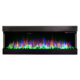 Semineu Electric incorporabil sau de perete 3D Dalas Imperial 4XL, 30 de combinatii de culori, 254 x 49,3 cm, Incalzire, Termostat, Telecomanda, Timer, 1500W