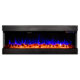 Semineu Electric incorporabil sau de perete 3D Dalas Imperial 4XL, 30 de combinatii de culori, 254 x 49,3 cm, Incalzire, Termostat, Telecomanda, Timer, 1500W