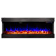 Semineu Electric incorporabil sau de perete 3D Dalas Prestige, 30 de combinatii de culori, 93 x 48 cm, Incalzire, Termostat, Telecomanda, Timer, 1500W