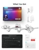 Banda cu Spoturi LED Govee RGBIC String Downlights, H608A, 5m, Wi-Fi, sincronizare muzica - imagine 7