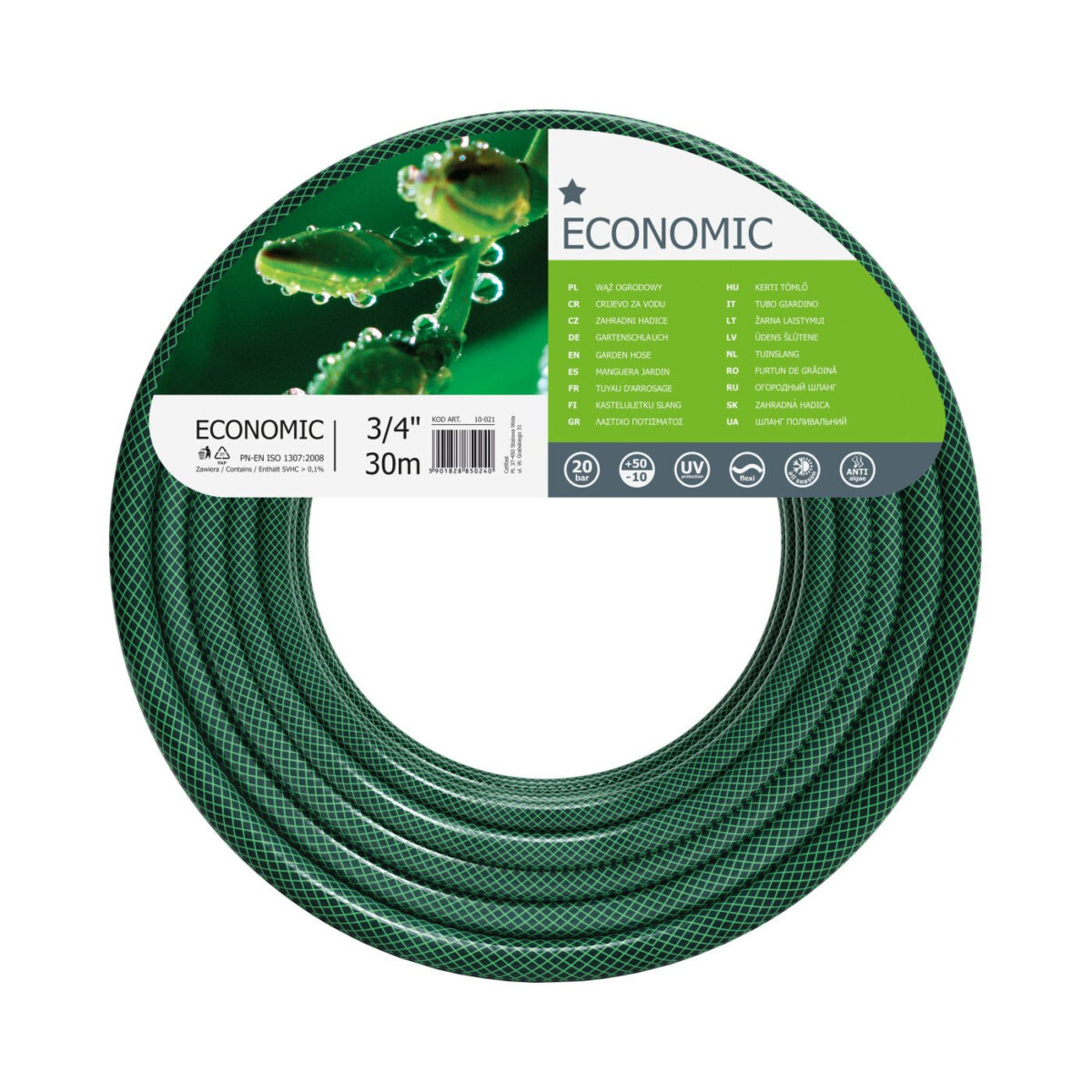 Furtun pentru gradina Cellfast ECONOMIC, 3 straturi cu armatura, 3 4   30m, protectie UV - imagine 1