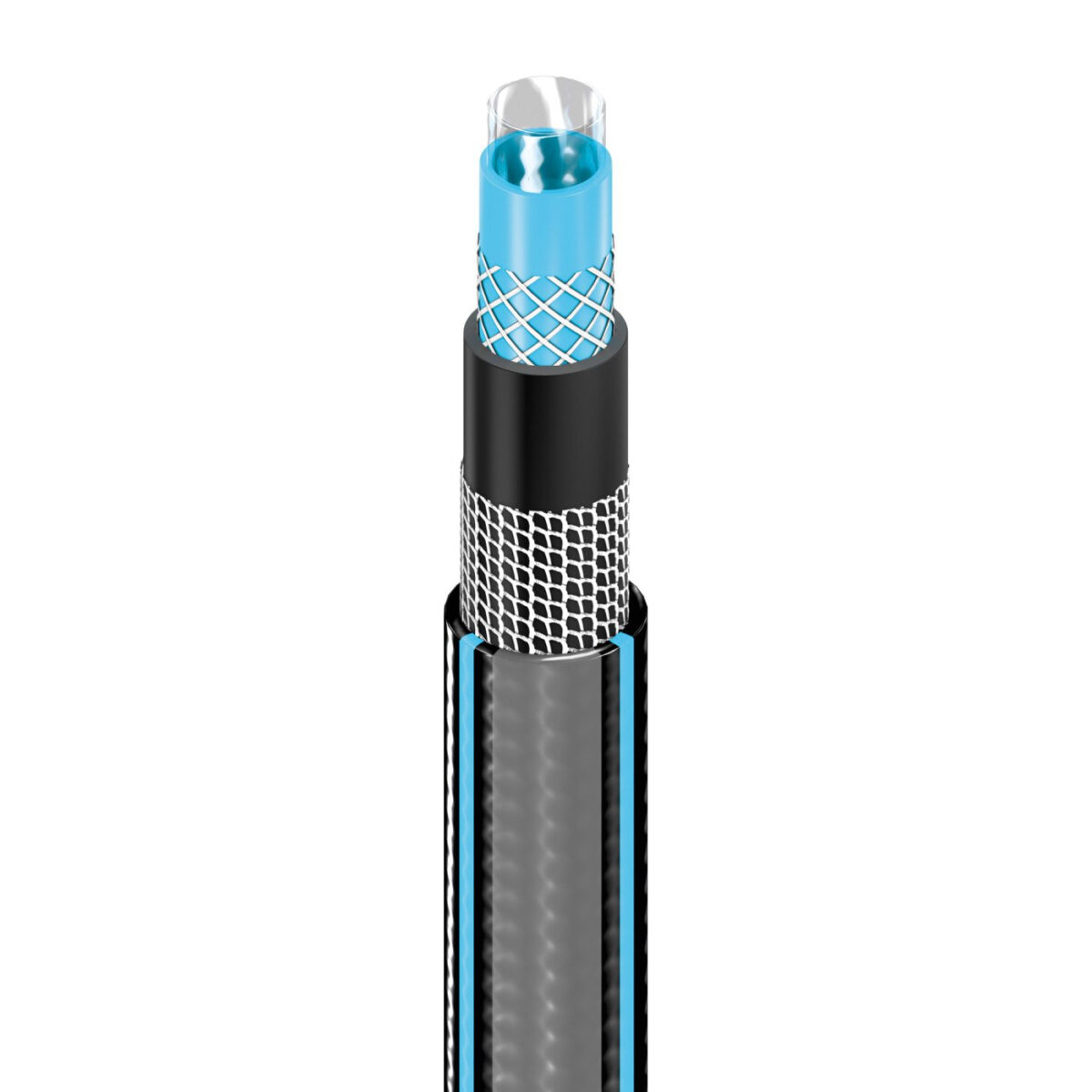 Set furtun pentru gradina Premium Cellfast HOBBY cu 6 straturi, 1 2  , Armat, 20m, protectie UV, antirasucire, pistol multifunctional, conectori - imagine 3