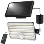 Lampa solara de perete Ustellar LED UT88269, 2500lm, Telecomanda,  3 moduri, senzor de miscare
