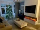Semineu Electric 3D incorporabil Radiant Blaze cu Sunet busteni, Smart WIFI, 100 x 55.5 cm, 7 teme de culoare, Functie incalzire, Telecomanda, Timer, Termostat, 1800W - imagine 5