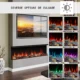 Semineu Electric 3D incorporabil Radiant Blaze cu Sunet busteni, Smart WIFI, 100 x 55.5 cm, 7 teme de culoare, Functie incalzire, Telecomanda, Timer, Termostat, 1800W - imagine 7