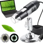 Microscop digital USB Izoxis, zoom 1600x, 2 Mpix, 8 LED-uri reglabile, suport inclus