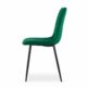 Scaun bucatarie/living, Artool, Lava, catifea, metal, verde si negru, 43x51x90 cm - imagine 4