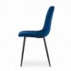 Scaun bucatarie/living, Artool, Lava, catifea, metal, bleumarin si negru, 43x51x90 cm - imagine 8