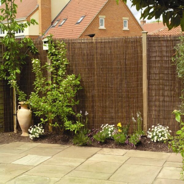 Gard gradina/paravan din rachita naturala, 5x1.5 m - imagine 9