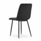 Scaun bucatarie/living, Artool, Lava, catifea, metal, negru, 43x51x90 cm - imagine 3