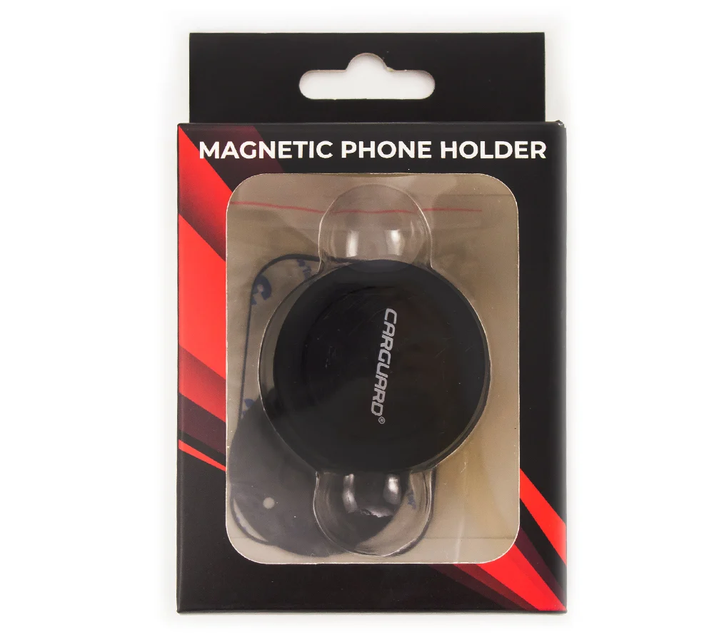 Suport magnetic pentru telefon Carguard, fixare in grila de ventilatie, cu placi metalice incluse