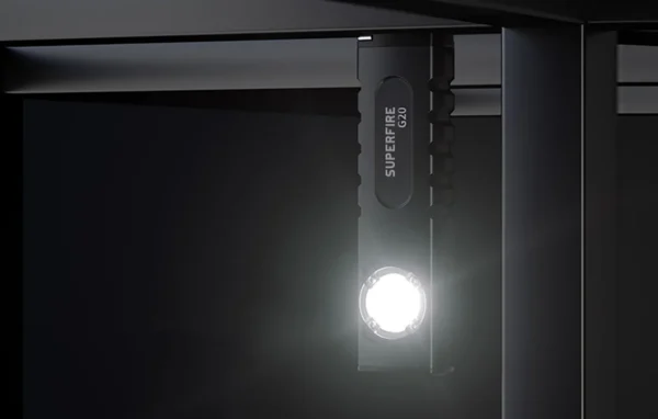 Lanterna Multifunctionala LED Superfire G20, Laser, 500 lumeni, acumulator 2000 mAh, incarcare USB-C - imagine 11