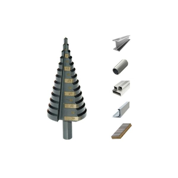 Burghiu pentru metal, in trepte, titan, 4-39 mm, Richmann Exclusive - imagine 2