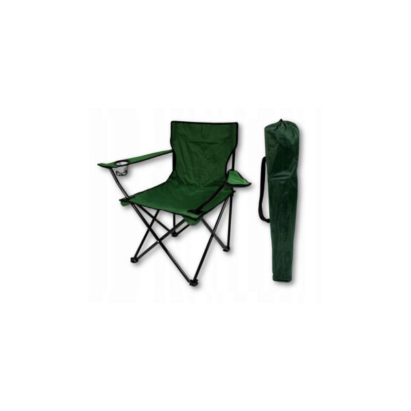 Scaun pliabil gradina, camping, pescuit, verde, max 120 kg, 50x50x80 cm - imagine 8