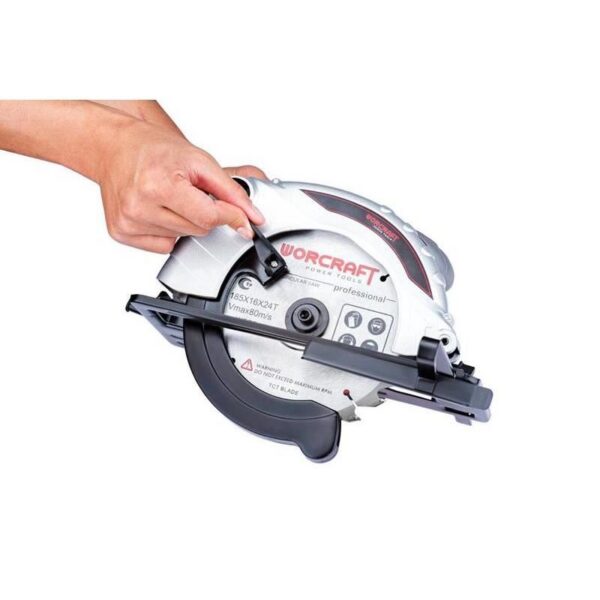 Fierastrau circular de mana, 1300 W, 185x16 mm, Worcraft - imagine 6