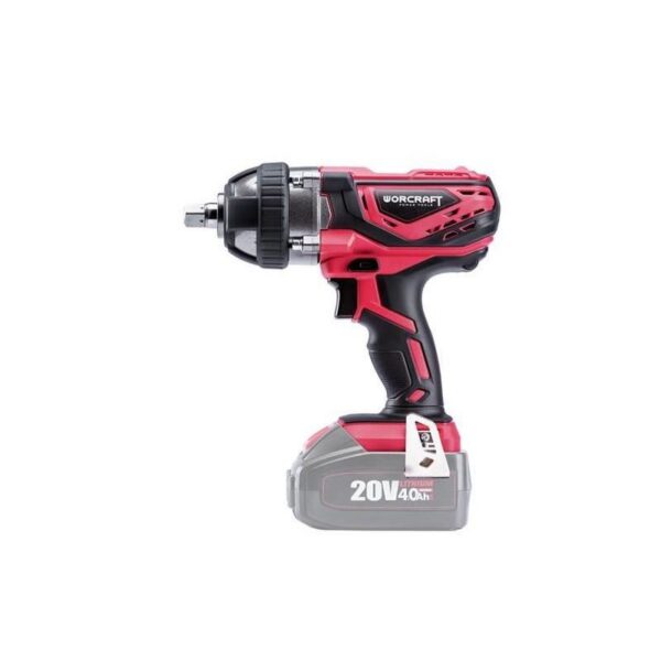 Masina de insurubat, cu impact, 20V Li-ion (acumulator neinclus), 350 Nm, 1/2", Worcraft - imagine 5