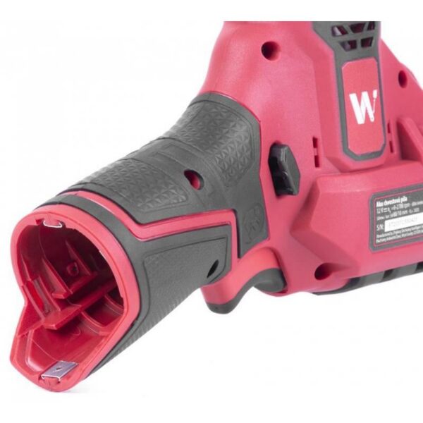 Fierastrau tip sabie, cu 2 acumulatori 2 Ah, incarcator 12V Li-Ion, Worcraft  - imagine 6