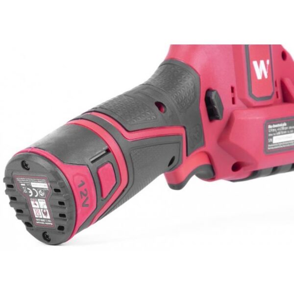 Fierastrau tip sabie, cu 2 acumulatori 2 Ah, incarcator 12V Li-Ion, Worcraft  - imagine 7